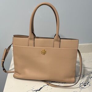 Tory Burch Beige Leather Tote